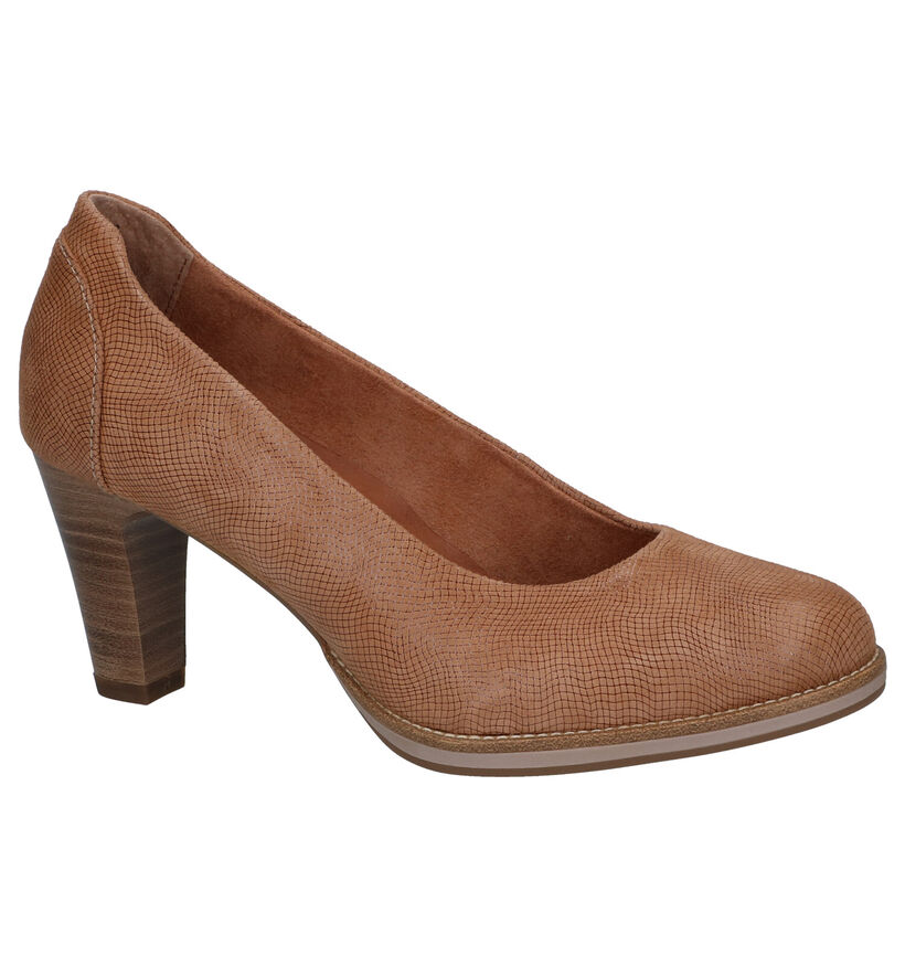 Tamaris TOUCH it Cognac Pumps in daim (286280)