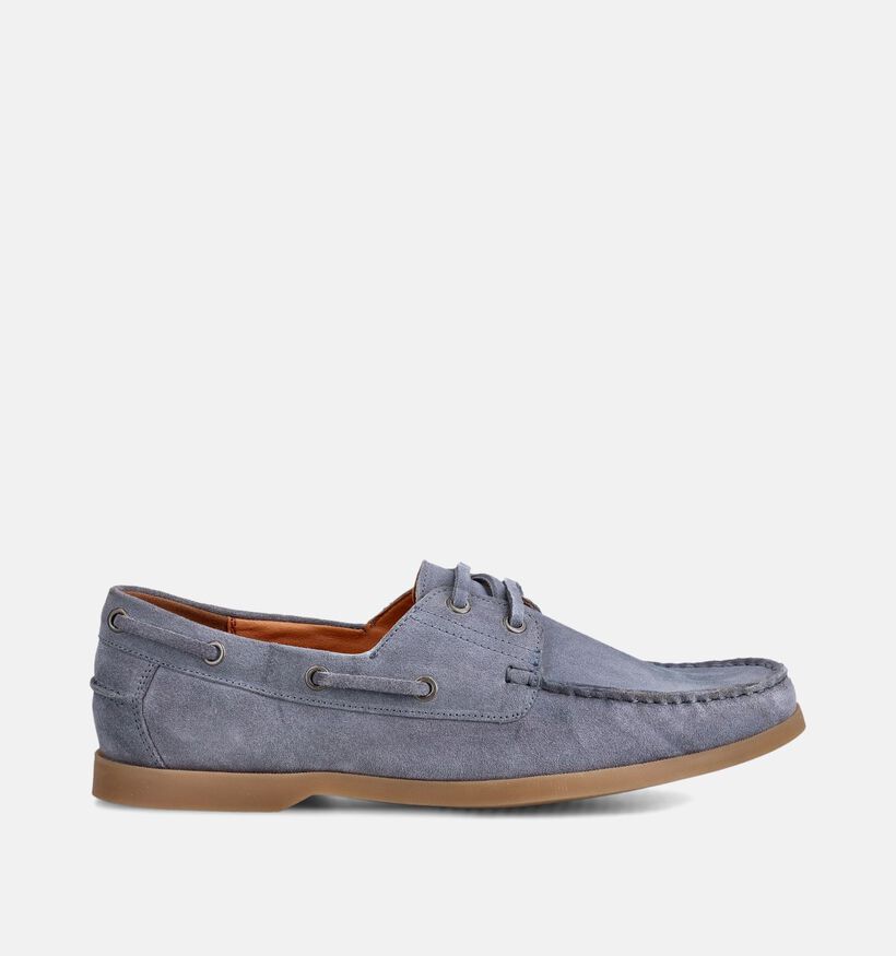 Via Borgo Chaussures bateau en Bleu pour hommes (373690)