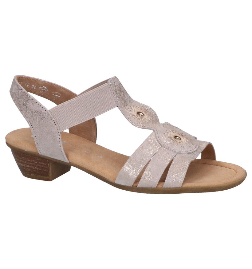 Gabor Metallic Roze Sandalen in daim (245563)