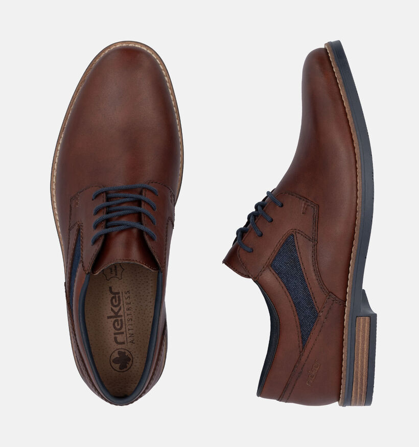 Rieker Cognac Veterschoenen voor heren (351309)