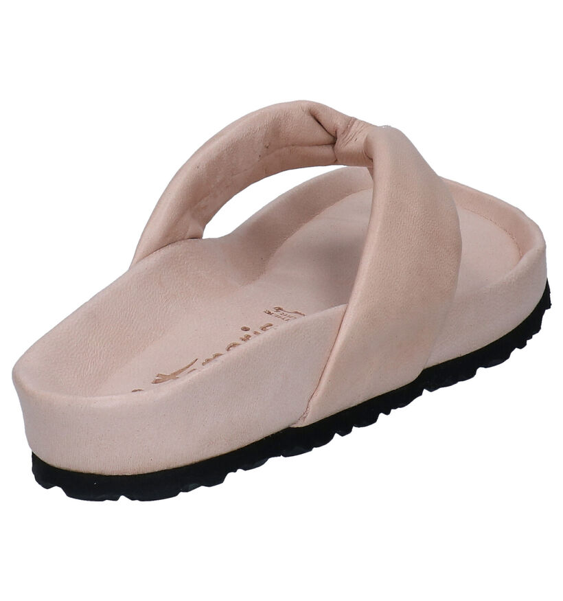 Tamaris Roze Teenslippers in leer (300112)