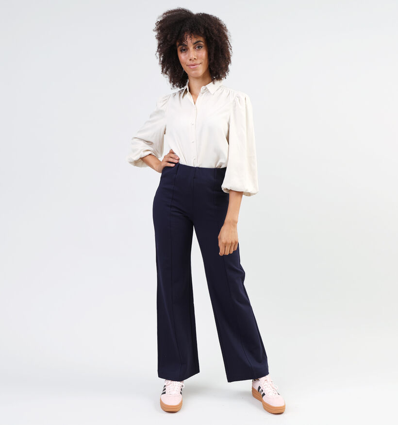 Minus Marcia Blauwe Wijde broek voor dames (348246)