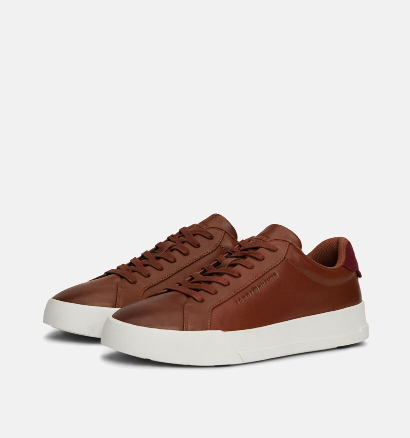Tommy Hilfiger Court Seasonal Winter Cognac Veterschoenen voor heren (345810) - geschikt voor steunzolen