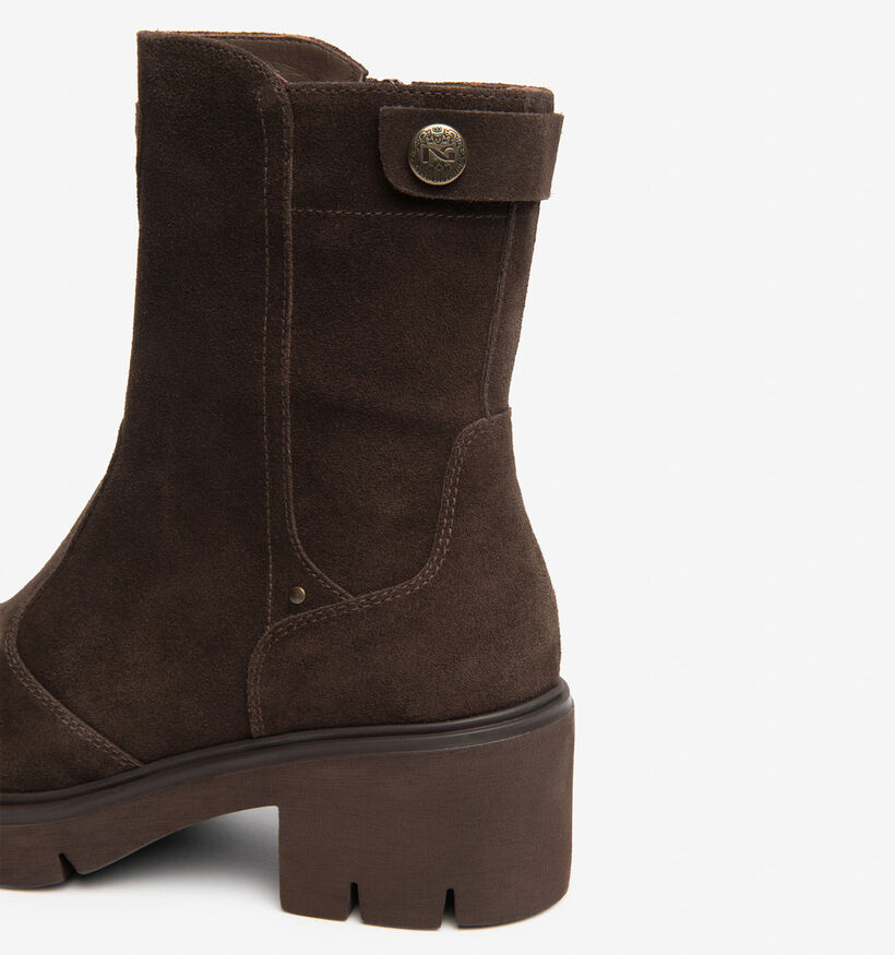 NeroGiardini Bottines en Brun fonc&eacute; pour femmes (379414) - pour semelles orthop&eacute;diques