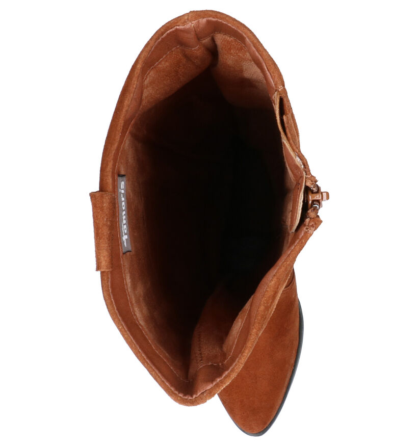 Tamaris Cognac Lange Laarzen in daim (275206)