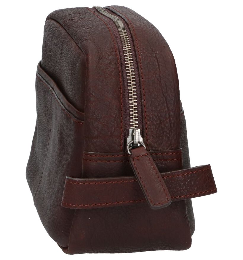 Burkely Trousse de toilette en Marron en cuir (249397)