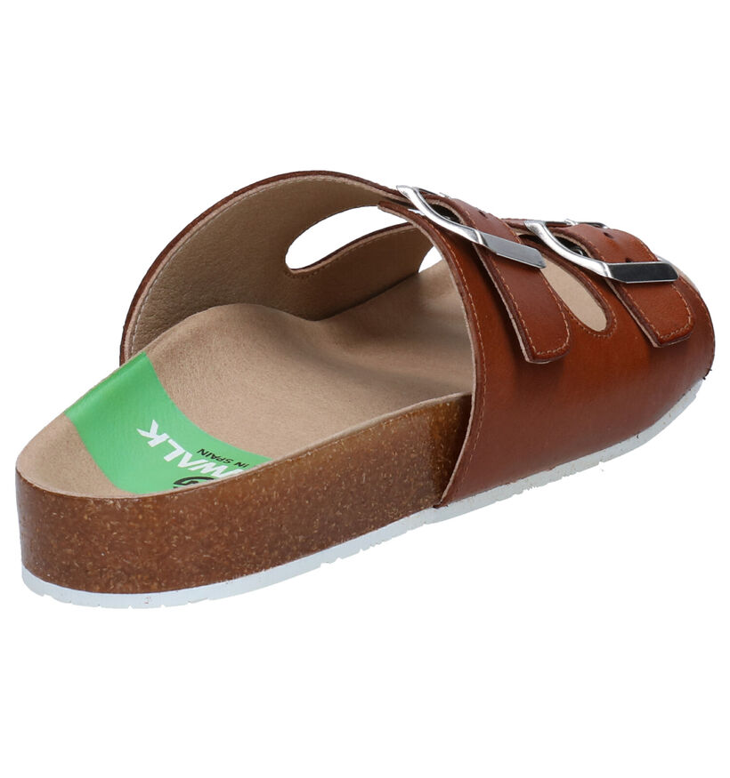 Slowwalk Biorvi Cognac Slippers in leer (270943)