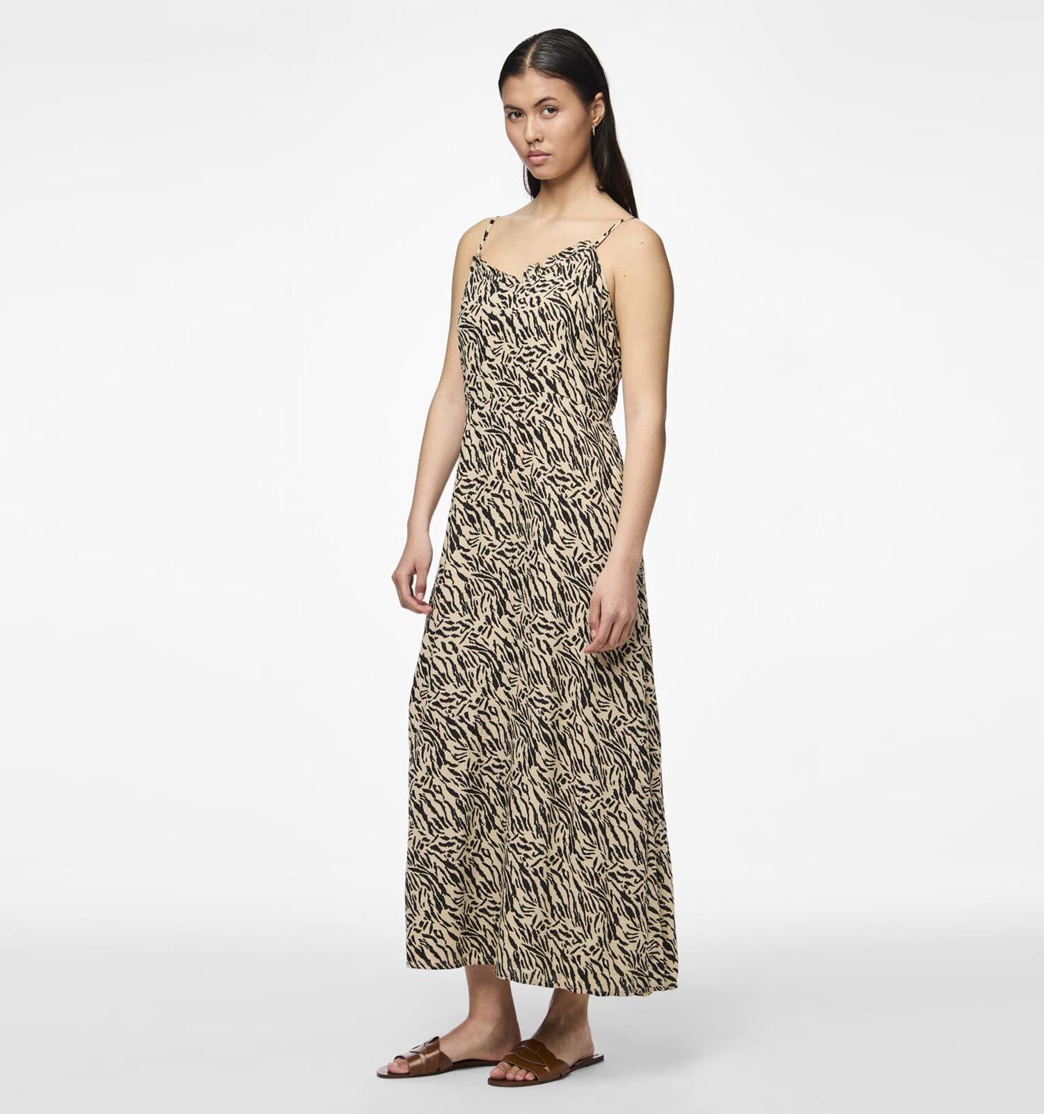 Pieces Nya Zwarte Maxi jurk Dames Kleedjes Online op TORFS.BE