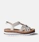 Rieker Sandales talon compensé en Or pour femmes (354938)