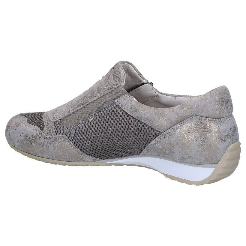 Gabor OptiFit Chaussures slip-on en Taupe en nubuck (275220)