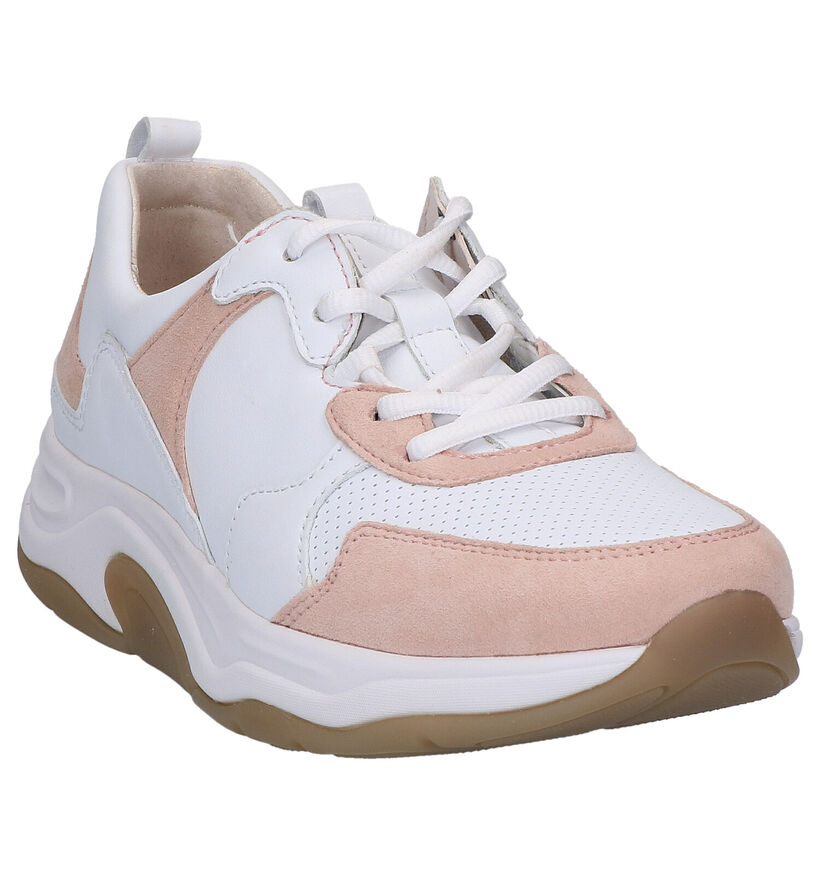 Gabor Rollingsoft Chaussures à lacets en Blanc en cuir (271546)