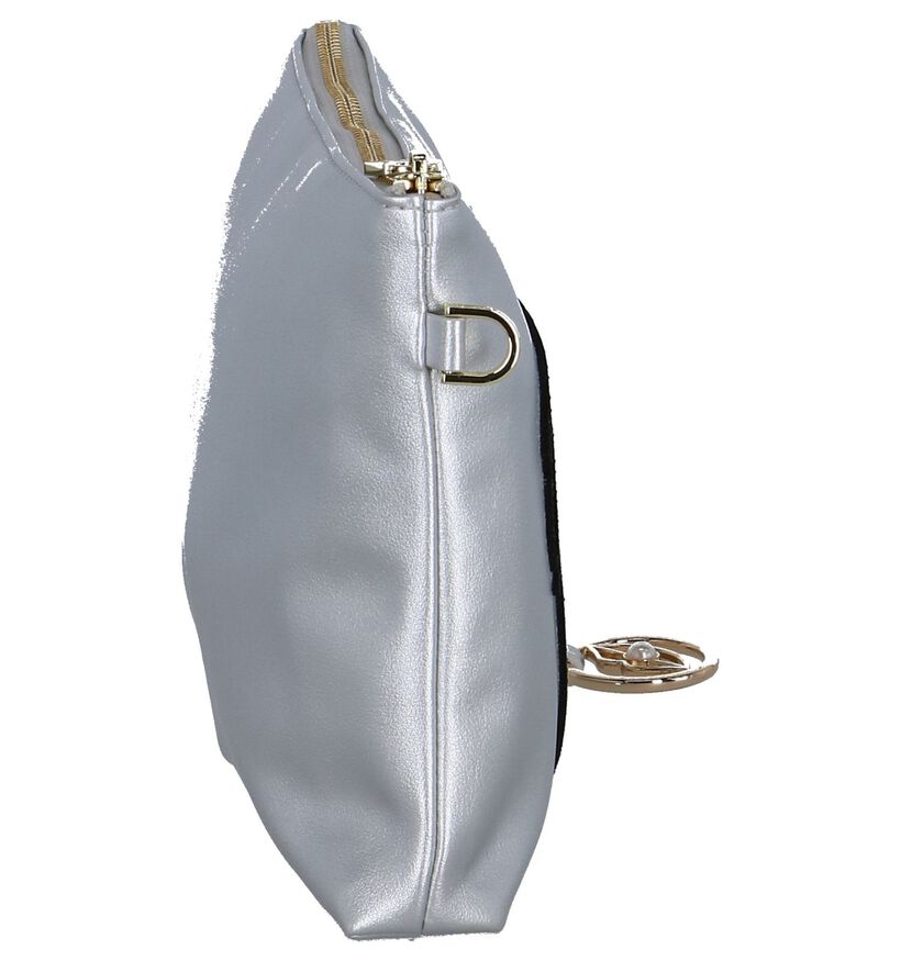 Kisses of Pearl Demi Sac porté croisé en Argent en simili cuir (248252)