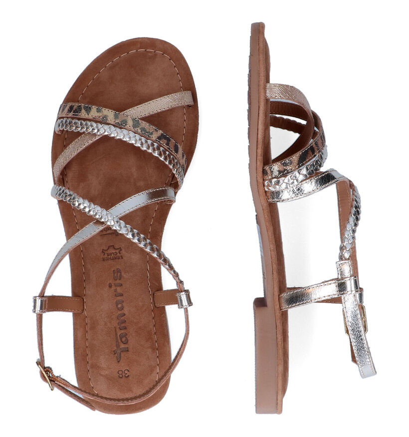 Tamaris Touch it Sandales en Or en cuir (307585)