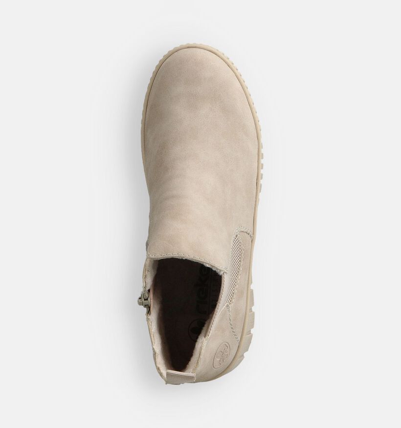 Rieker Bottines Chelsea en Beige pour femmes (363554) - pour semelles orthopédiques