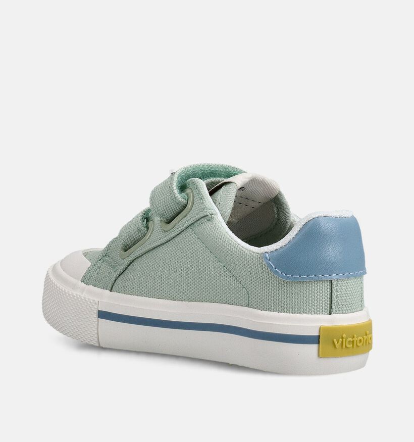 Victoria Lichtgroene Velcroschoenen voor jongens, meisjes (370992) - geschikt voor steunzolen