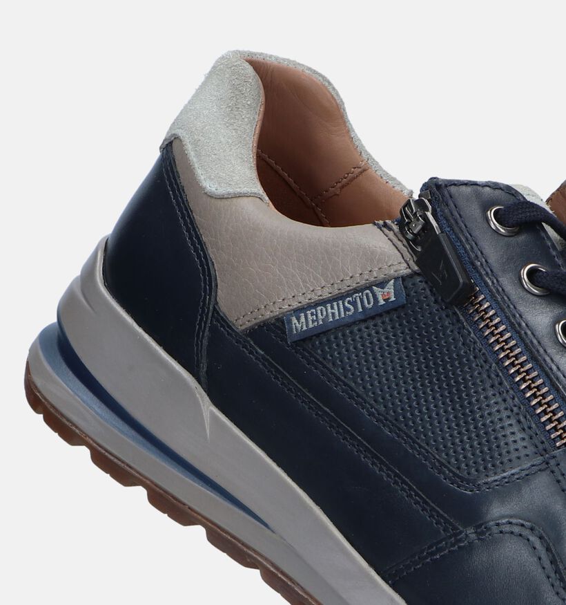 Mephisto Brandley Randy Chaussures à lacets en Bleu pour hommes (339212) - pour semelles orthopédiques