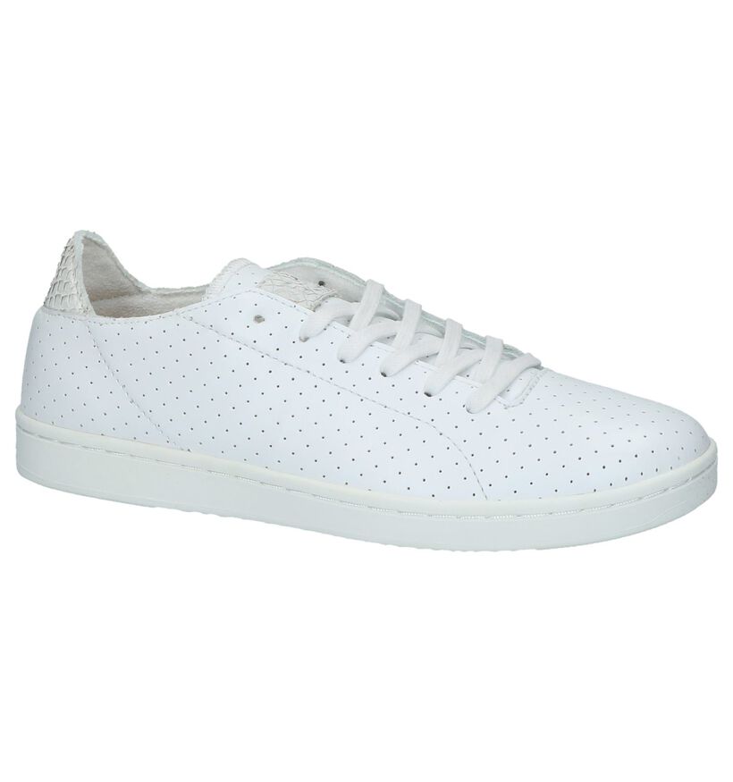 Woden Jane Perforated Witte Sneakers, , pdp
