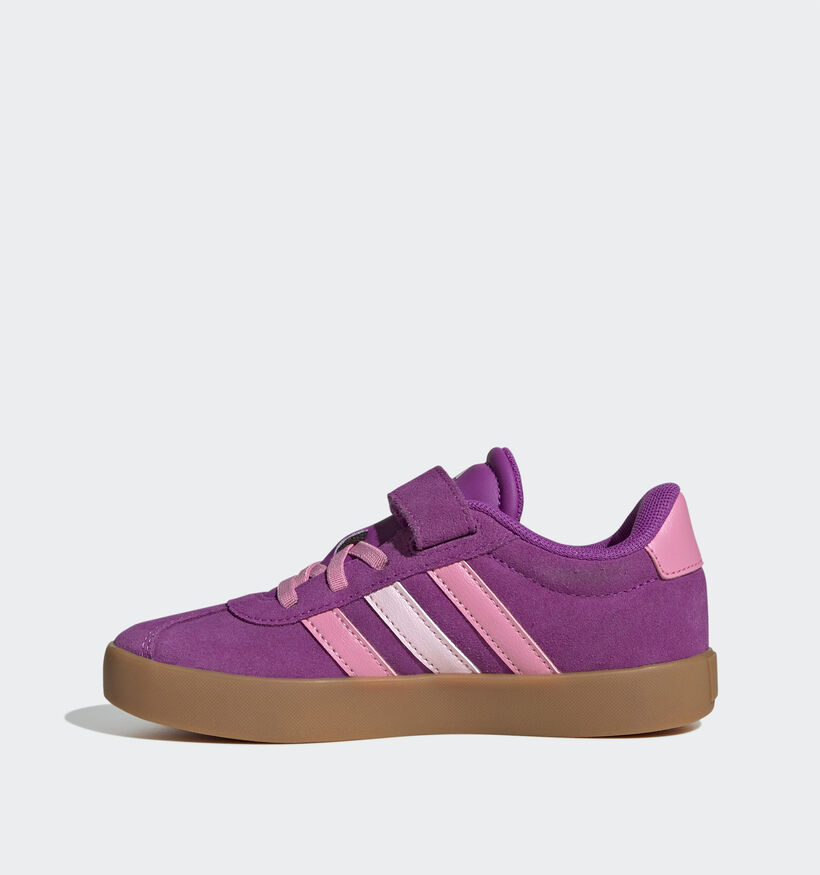adidas Court 3.0 Paarse Sneakers voor meisjes (350139)