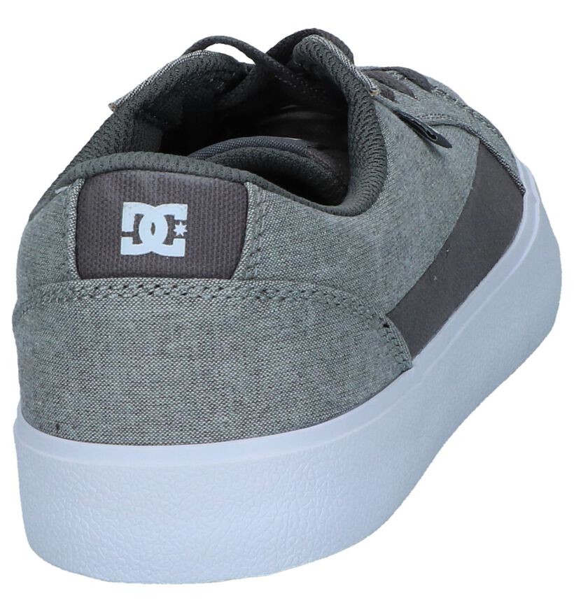 DC Shoes Baskets de skate en Gris en textile (240919)