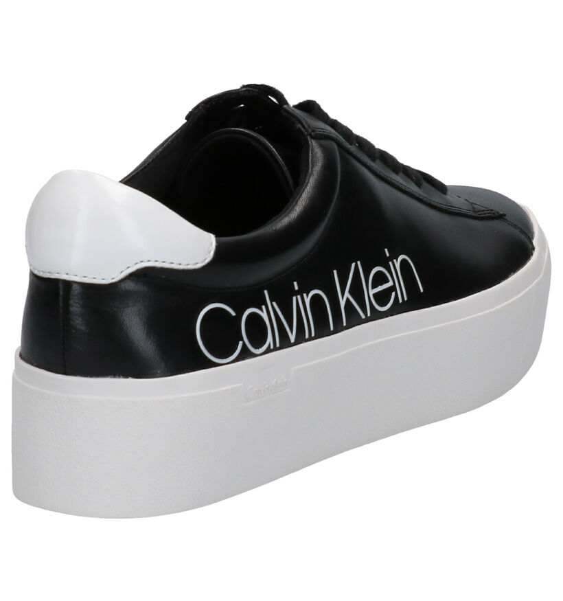 Calvin Klein Janika Zwarte Sneakers in leer (255818)