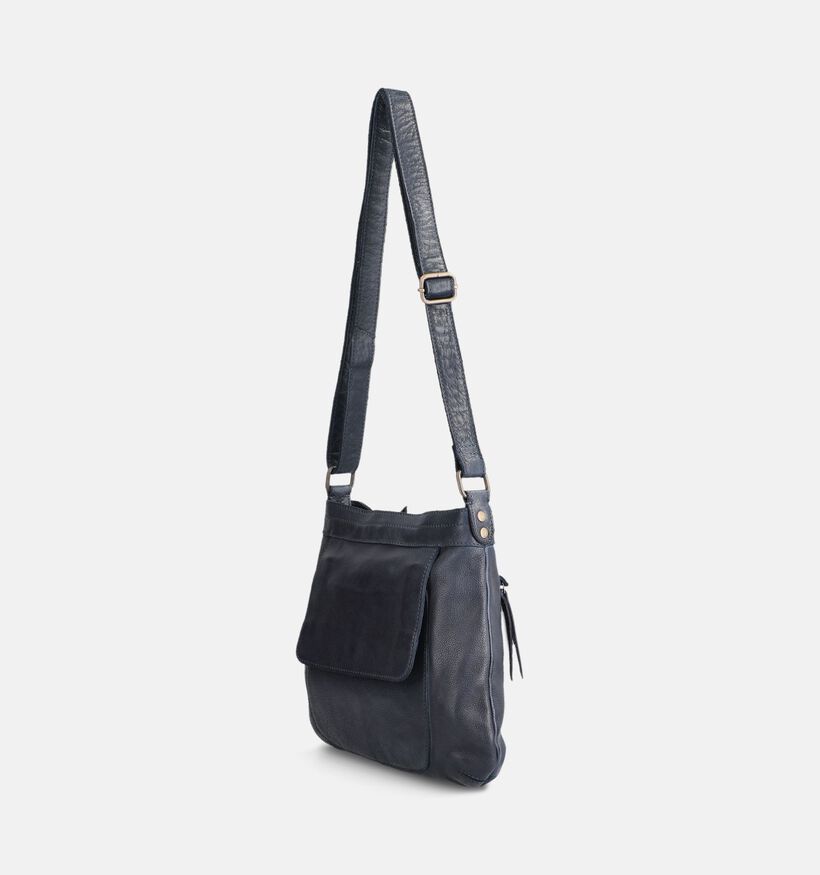 Bear Design Sac port&eacute; crois&eacute; en Bleu pour femmes (375820)