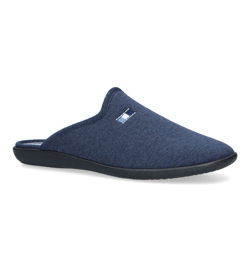 Torfs Home Pantoufles ouvertes en Bleu foncé pour hommes (326083)