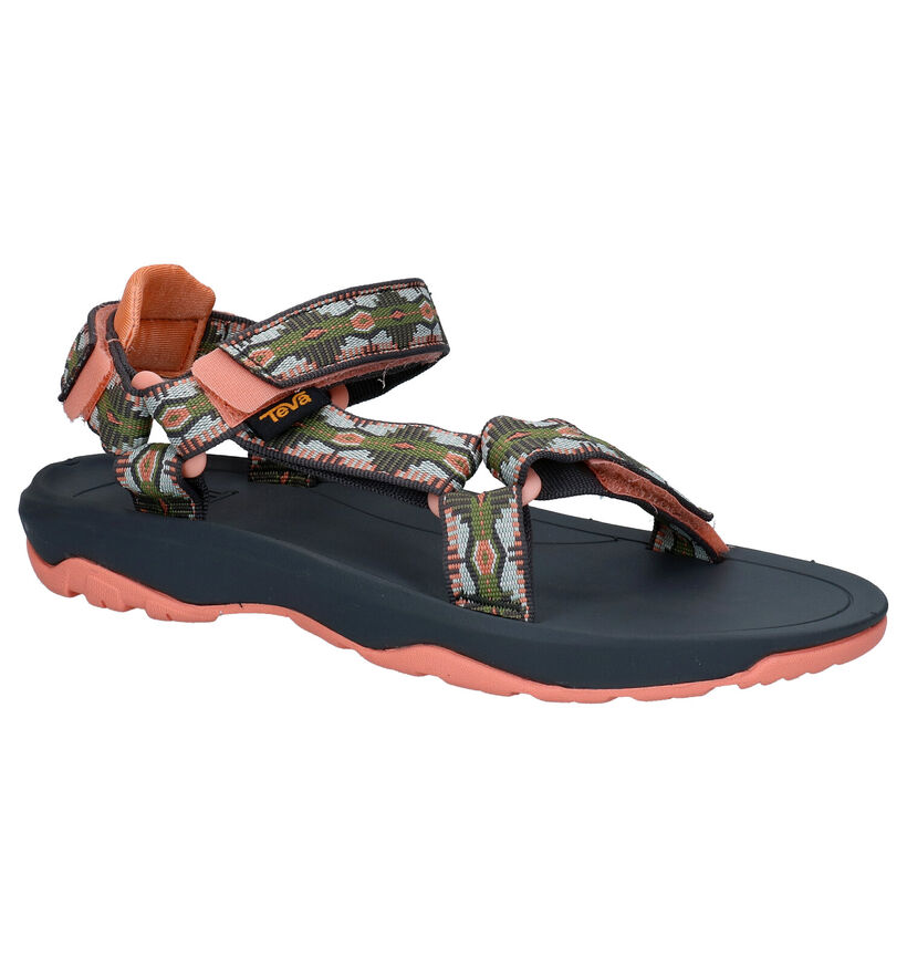 Teva Hurricane XL1 Kaki/Roze Sandalen in stof (273057)