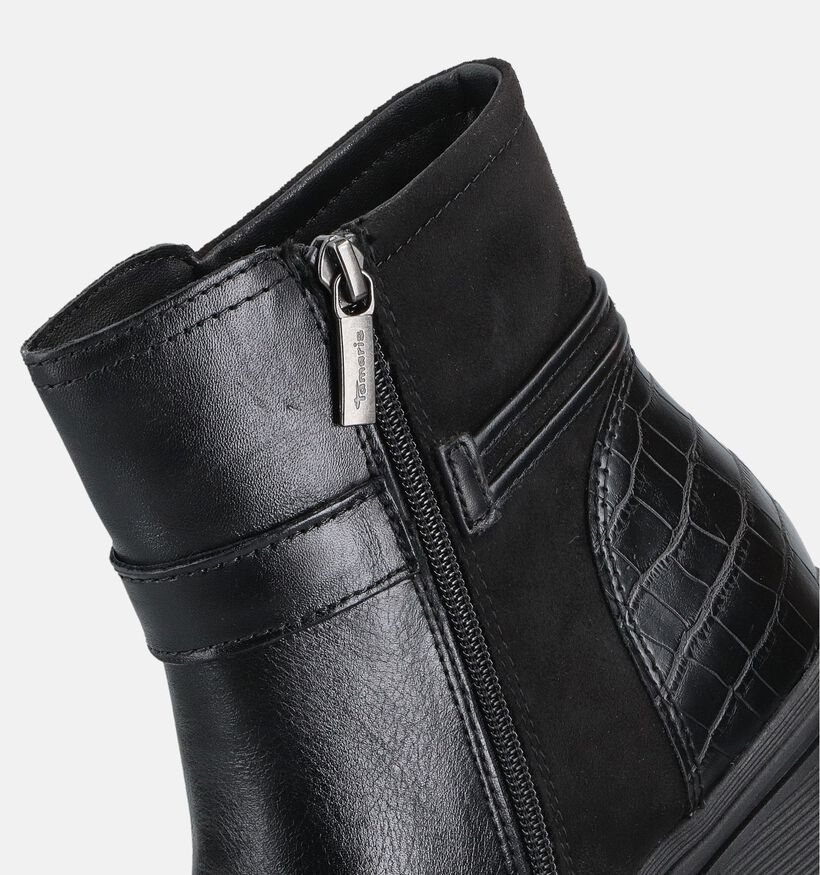 Tamaris Bottines plates en Noir pour femmes (362808)