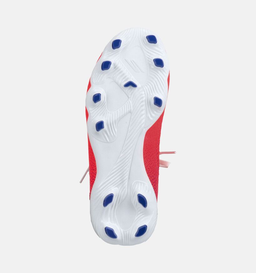 Skechers SKX 2 Rode/Blauwe Voetbalschoenen met Vaste Noppen voor jongens, meisjes (384144)