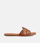 Laurent David Cognac Platte Slippers voor dames (374163)