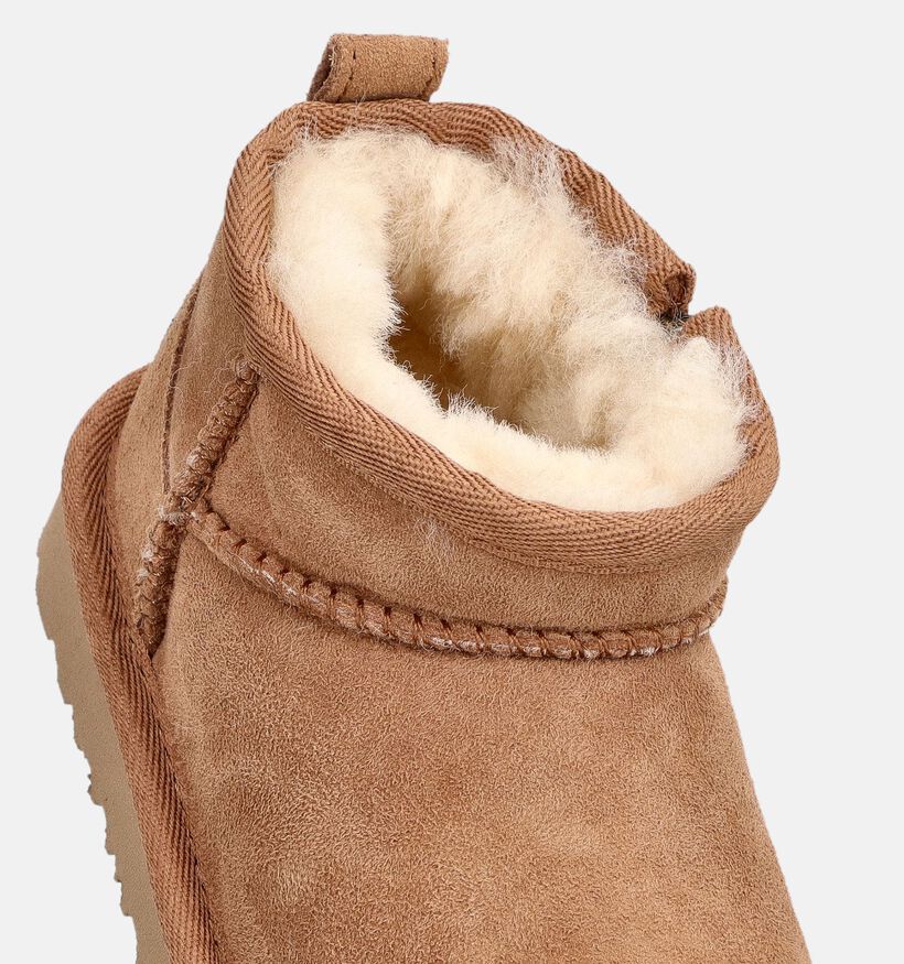 UGG Classic Ultra Mini Bottes d'hiver en Cognac pour filles (377996)