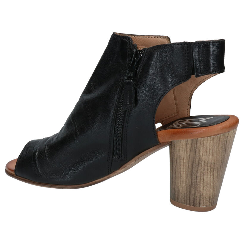 Miz Mooz Bella Sandales en Noir en cuir (272537)