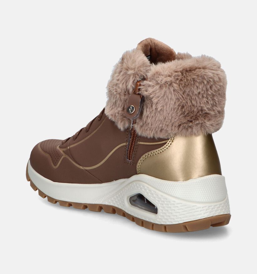 Skechers Uno Rugged Bruine Sneakers voor dames (345124) - geschikt voor steunzolen