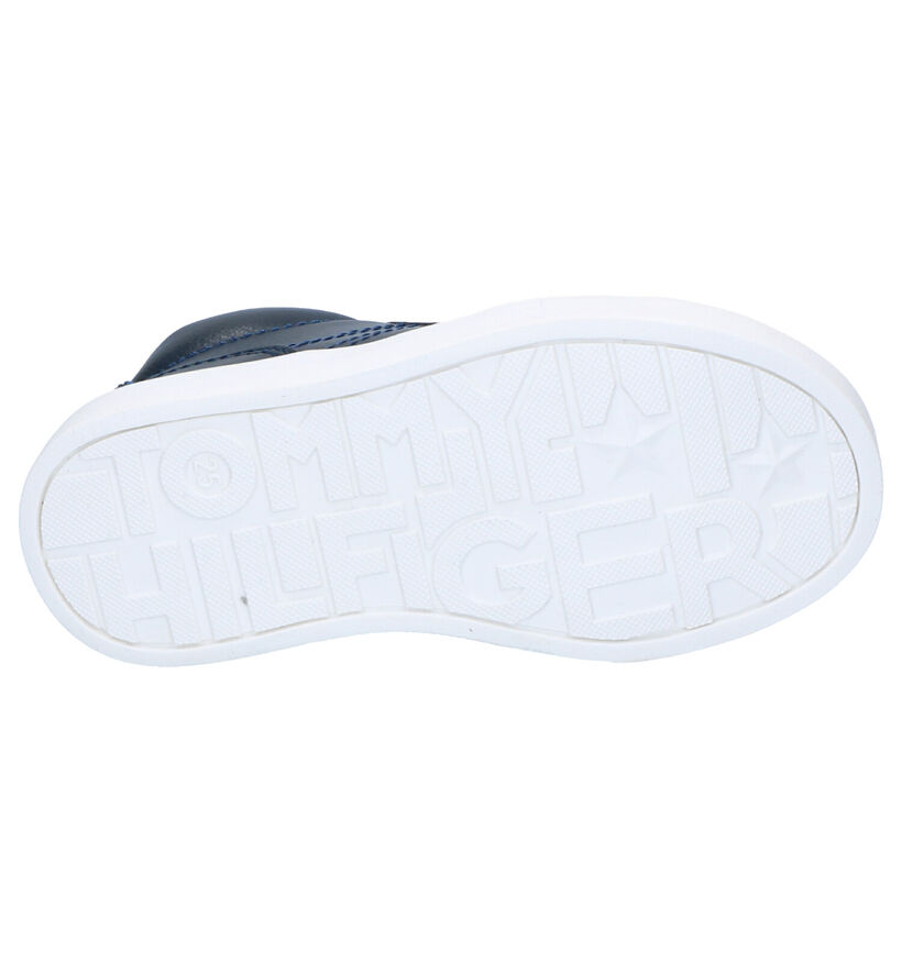 Tommy Hilfiger Baskets hautes en Bleu foncé en simili cuir (257339)