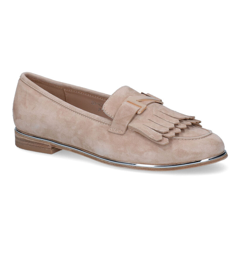 Nathan-Baume Beige Mocassins in daim (308378)