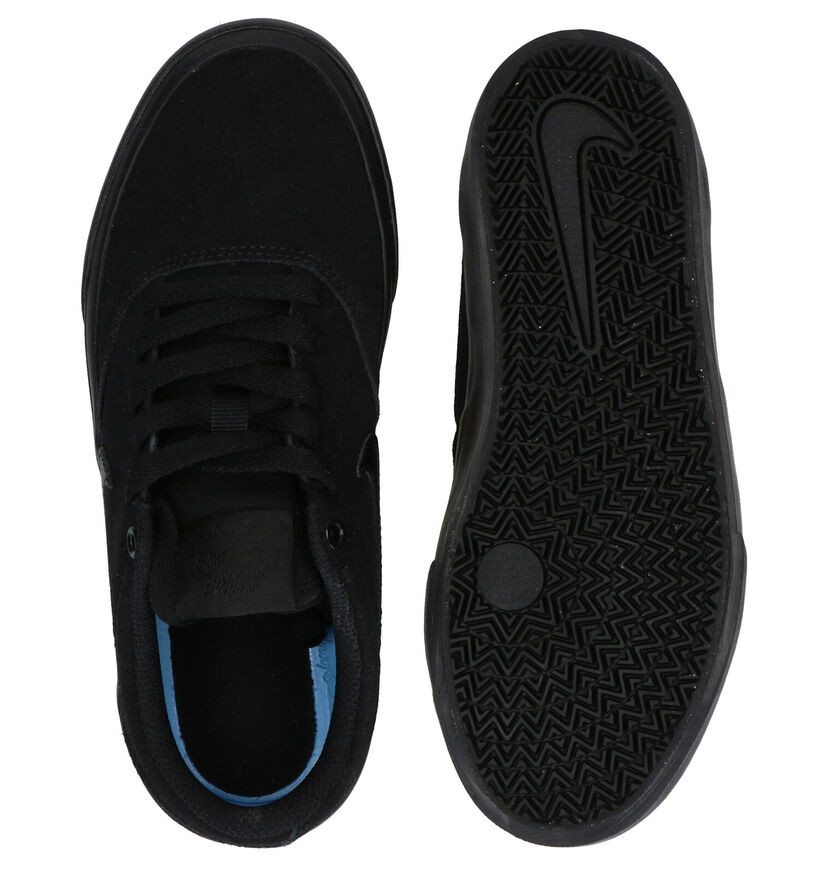 Nike SB Charge Baskets en Noir en nubuck (274612)