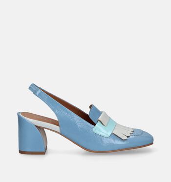 Slingbacks blauw