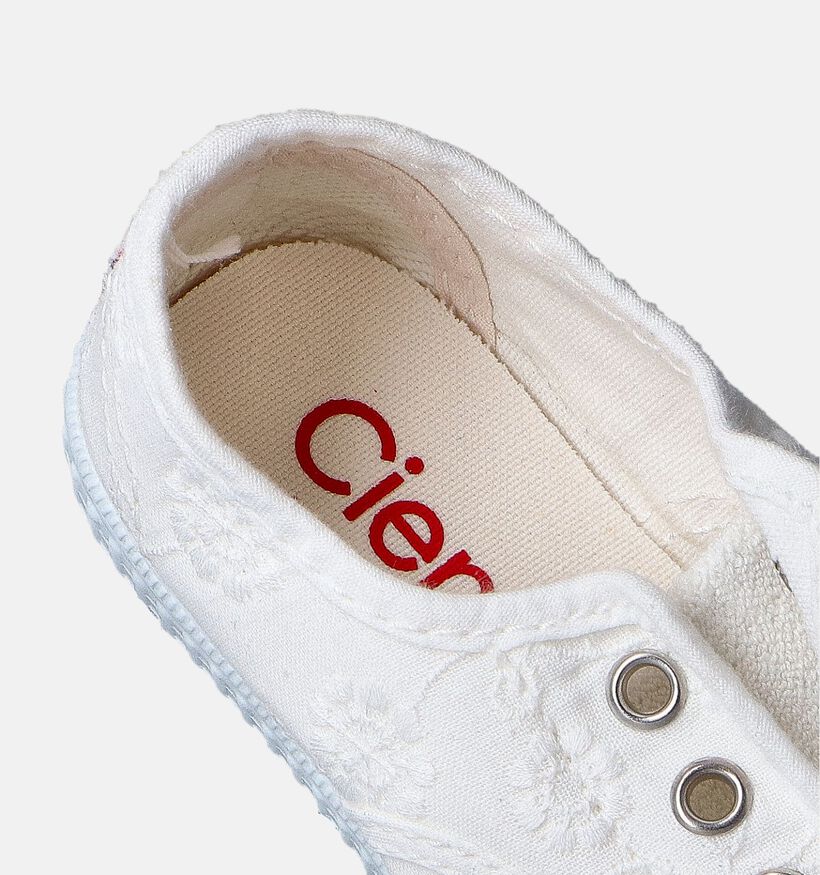Cienta Witte Slip-ons voor meisjes, jongens (355426) - geschikt voor steunzolen
