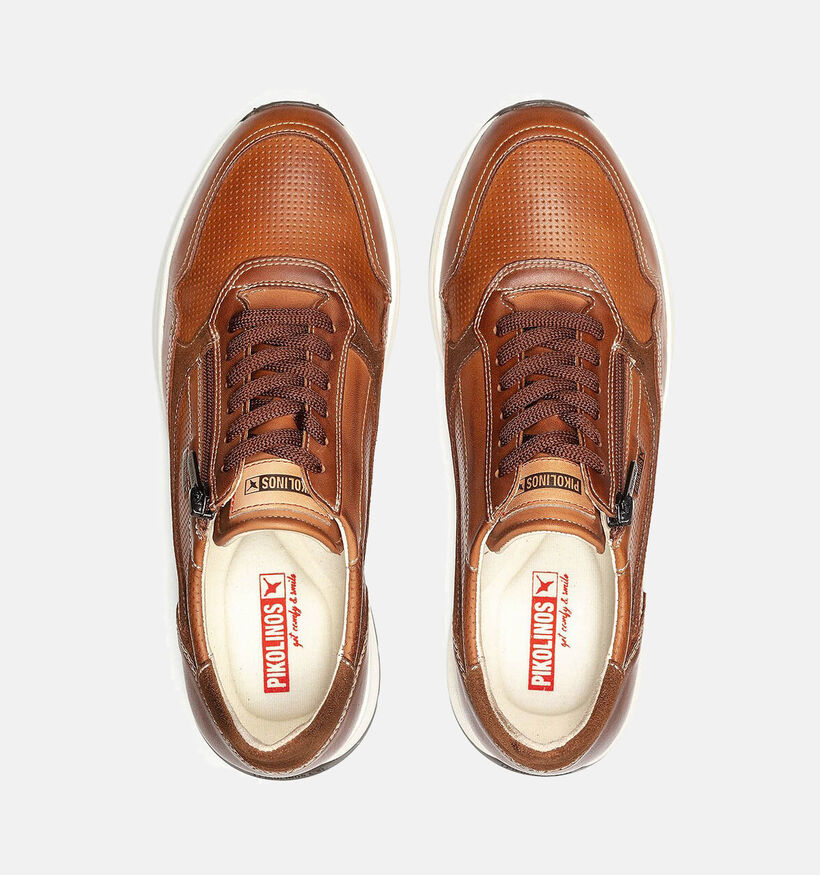 Pikolinos Getafe Chaussures à lacets en Cognac pour hommes (355444) - pour semelles orthopédiques