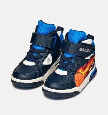 Geox Respira High Sneakers Zwart/Blauw