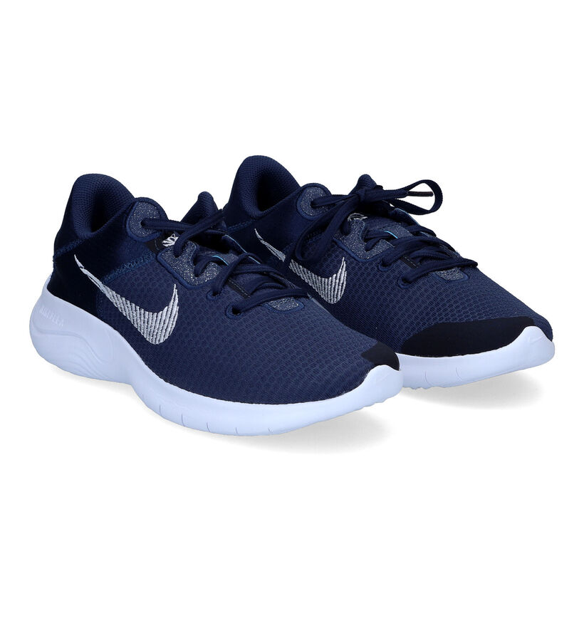 Nike Flex Experience Run Baskets en Bleu pour hommes (302685) - pour semelles orthopédiques