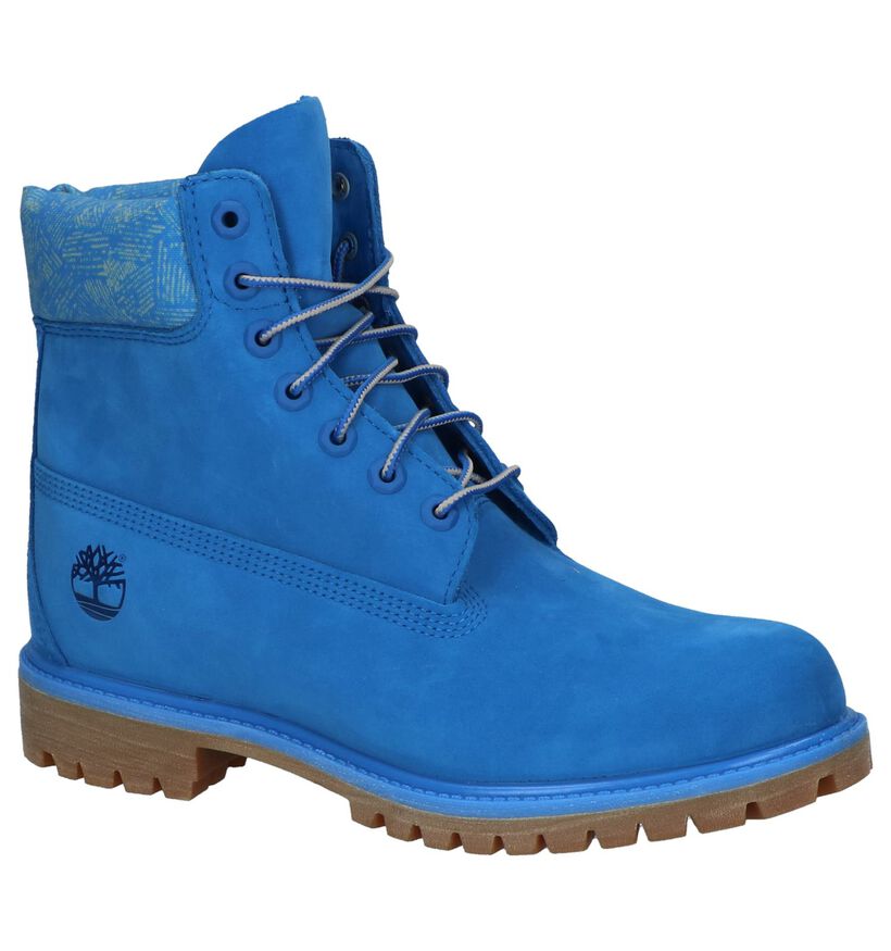 Blauwe Stoere Boots Timberland 6 Inch Premium in nubuck (207179)