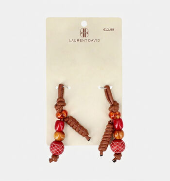 Laurent David Schoenaccessoires Geel/Bruin/Bordeaux