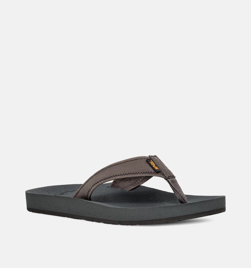 Teva Reflip Leather Tongs en Gris pour hommes (366020)