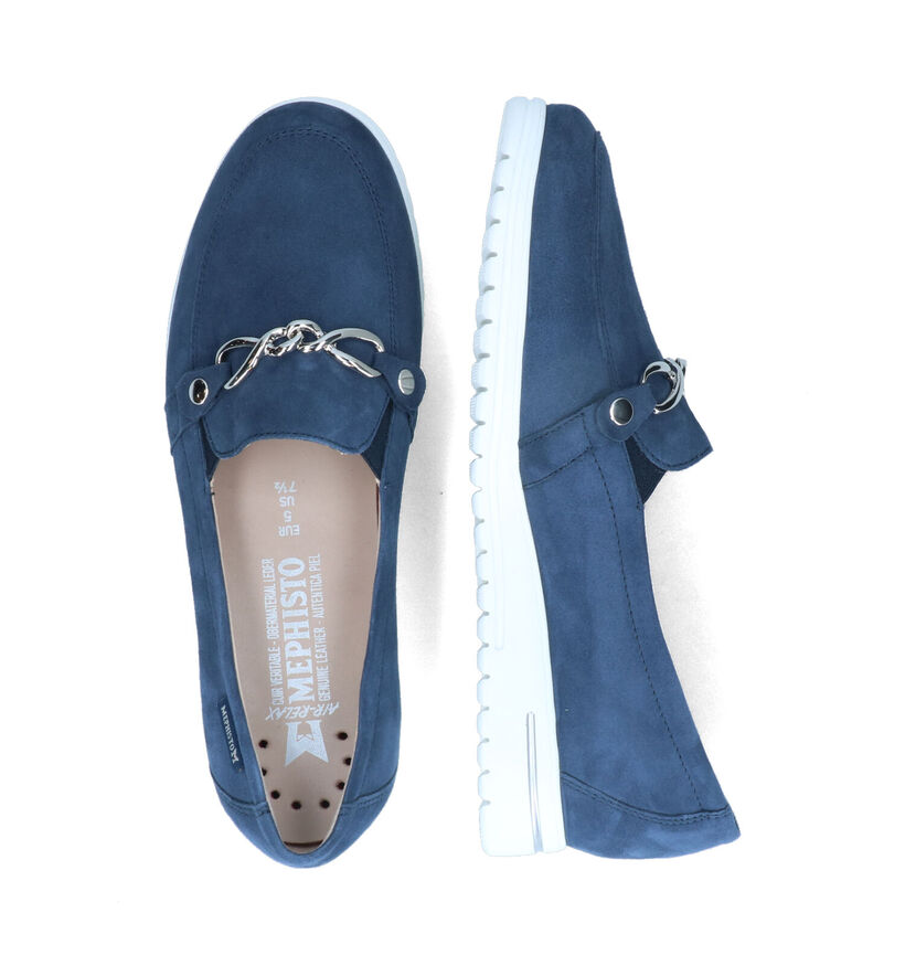 Mephisto Juliana Blauwe Instappers voor dames (323325) - geschikt voor steunzolen