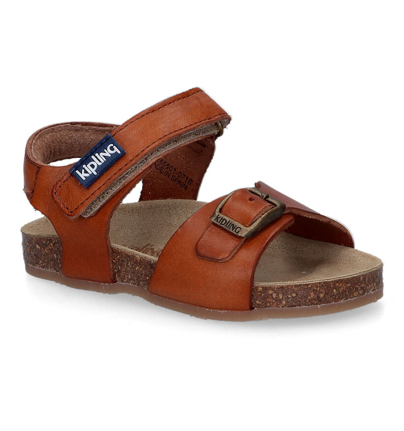 Kipling Fabio Cognac Sandalen in leer (308877)