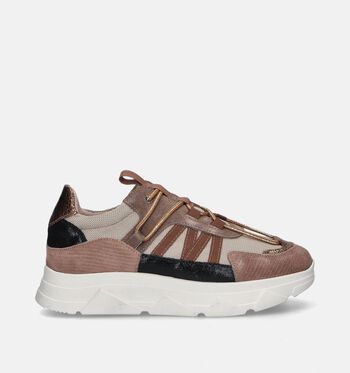 Tango Sneakers Zwart/Bruin/Taupe