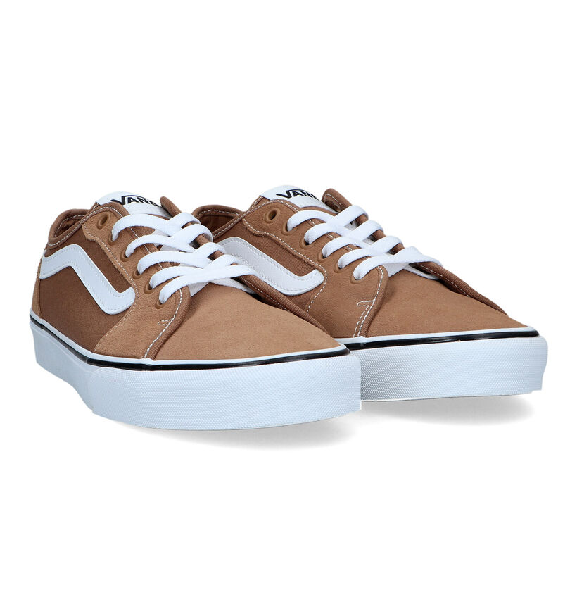 Vans Filmore Decon Baskets en camel en textile (321115)