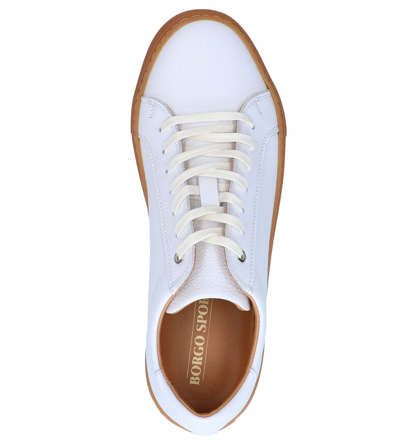 Borgo Sport Chaussures à lacets en Blanc en cuir (274068)