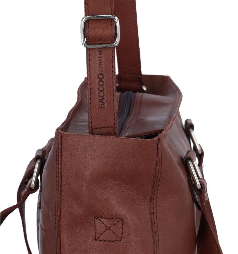 Saccoo Pocitos Bruine Shopper Tas in leer (316864)